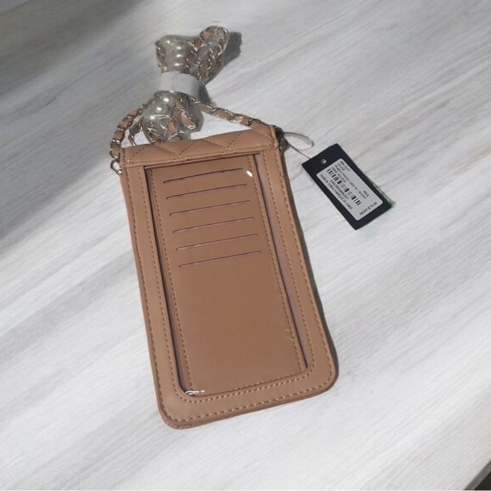 Badgley Mischka Tan Crossbody Bag - Picture 2 of 5